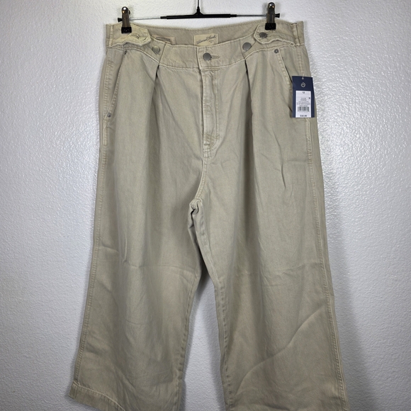 Universal Thread Pants - Universal Thread Women's High-Rise Cropped Two Way Denim Trousers Size 12